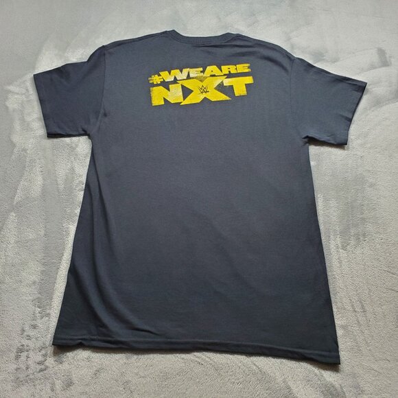 WWE #WE ARE NXT Wrestling Graphic T-shirt Double Sided Hit Black Tee Adult Sz M - Picture 2 of 12